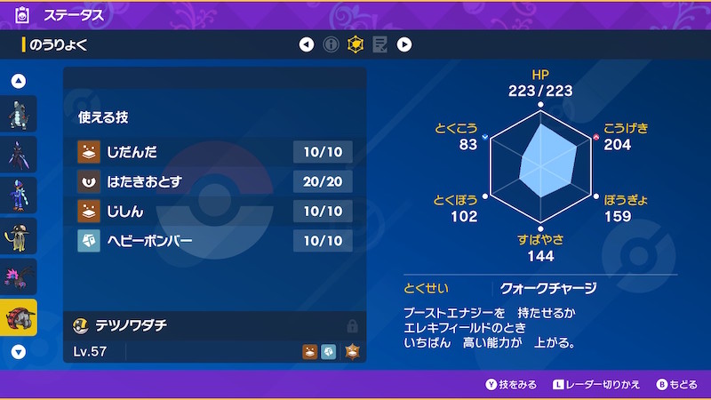 ポケモンSV 育成完了